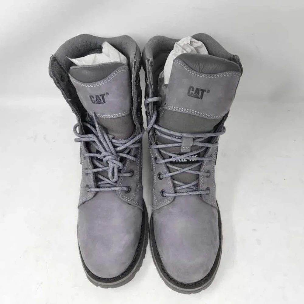 Women's 11 Cat Footwear Caterpillar Echo waterproof steel toe grey work boots - Picture 9 of 15